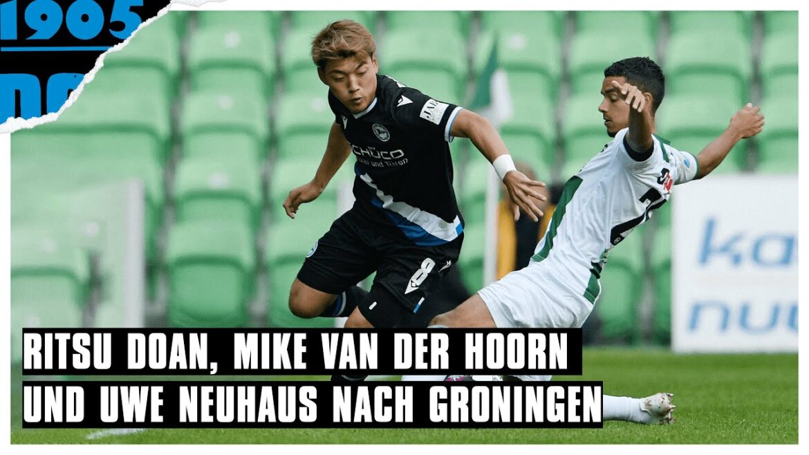 Mike van der Hoorn, Ritsu Doan and Uwe Neuhaus for the friendly at FC Groningen