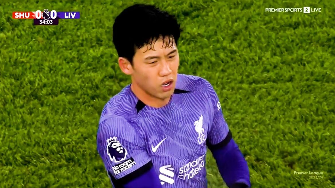 Wataru Endo TOUGH JOB Against Shefield United