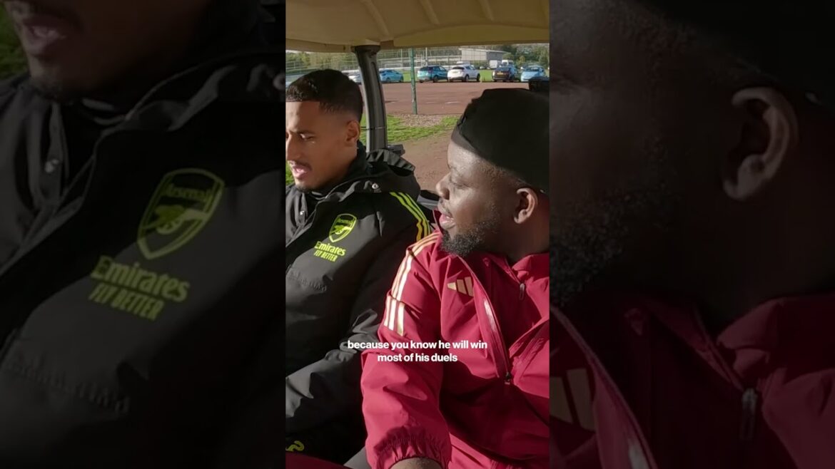 'He talks too much!' 🤣 | Saliba on his amazing defensive partnership with Gabriel Magalhães