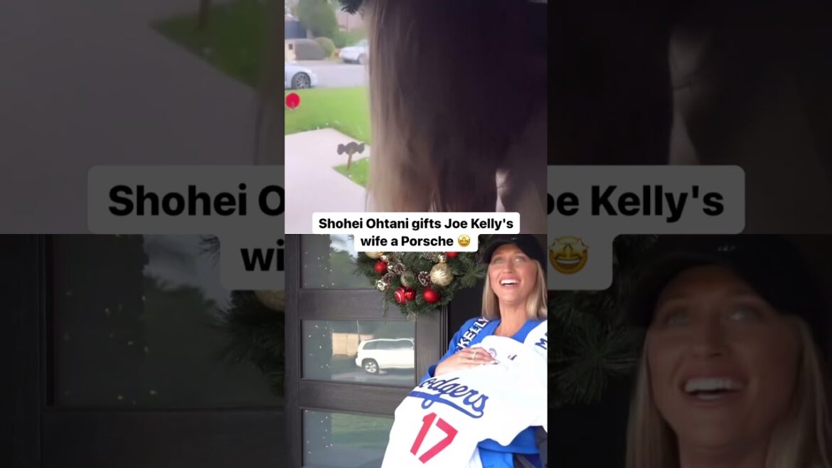 Shohei Ohtani gifts Joe Kelly’s wife a Porsche in exchange for the jersey No. 17 🙌 #shorts Shohei Ohtani gifts Joe Kelly's wife a Porsche in exchange for the jersey No. 17 🙌 #shorts