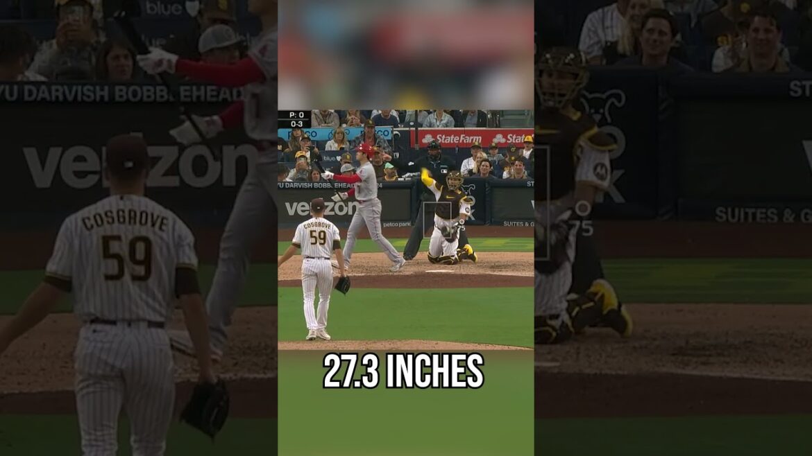Crazy Slider with 27 Inches of Break vs. Shohei Ohtani.  #mlb
