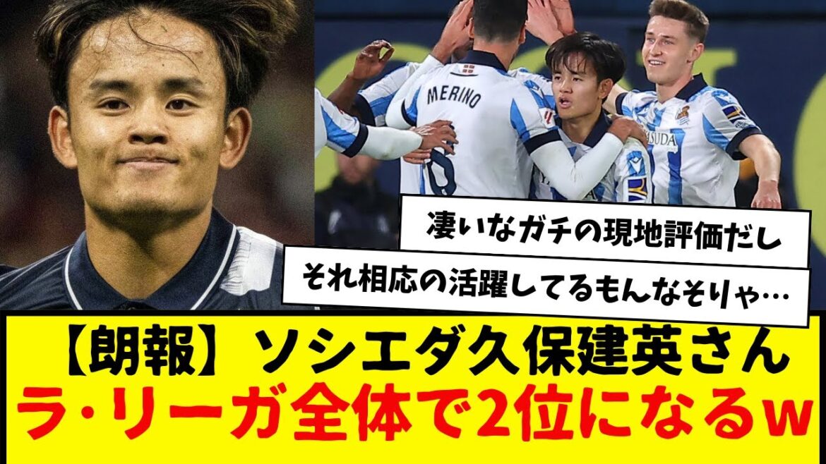 [Good news]Sociedad: Takefusa Kubo ranks 2nd overall in La Liga wwwwwwwww This local paper is really amazing...