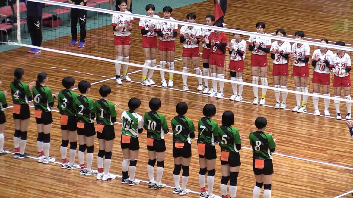 JOC Junior High School Volleyball Girls 2023 Saga-Oita Quarterfinals 2nd set midway through 12/27