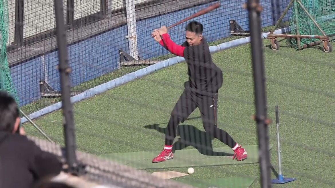 Hiroshima Carp Shogo Akiyama Tea batting Public voluntary training Yokosuka excitement ambassador 2023.12.30 Hiroshima Carp Shogo Akiyama Tea batting Public voluntary training Yokosuka excitement ambassador 2023.12.30