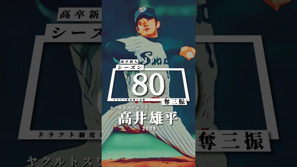 [Professional Baseball]High school graduate rookie season strikeout rankings Top 20 (since the introduction of the draft system) #Shintaro Fujinami #Hiroki Matsui #Masahiro Tanaka #Yu Darvish