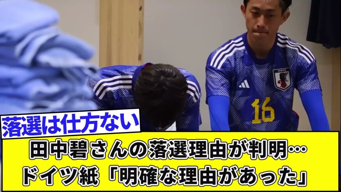 The reason for Aoi Tanaka's rejection has been revealed...German paper: ``There was a clear reason''