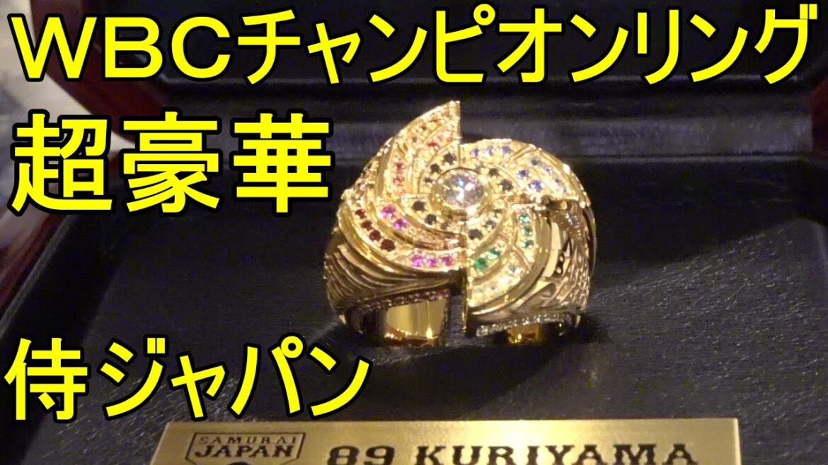 Super luxurious! I took a photo of the glorious WBC championship ring2024.1.3 Super luxurious! I took a photo of the glorious WBC championship ring2024.1.3