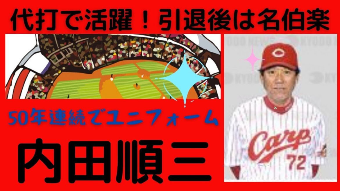 [Junzo Uchida's life]He played an active role as a pinch hitter for the Carp, and after retiring, he became a coach for the Carp and the Giants for 37 years.  Meihaku Raku has worn the uniform for 50 consecutive years.