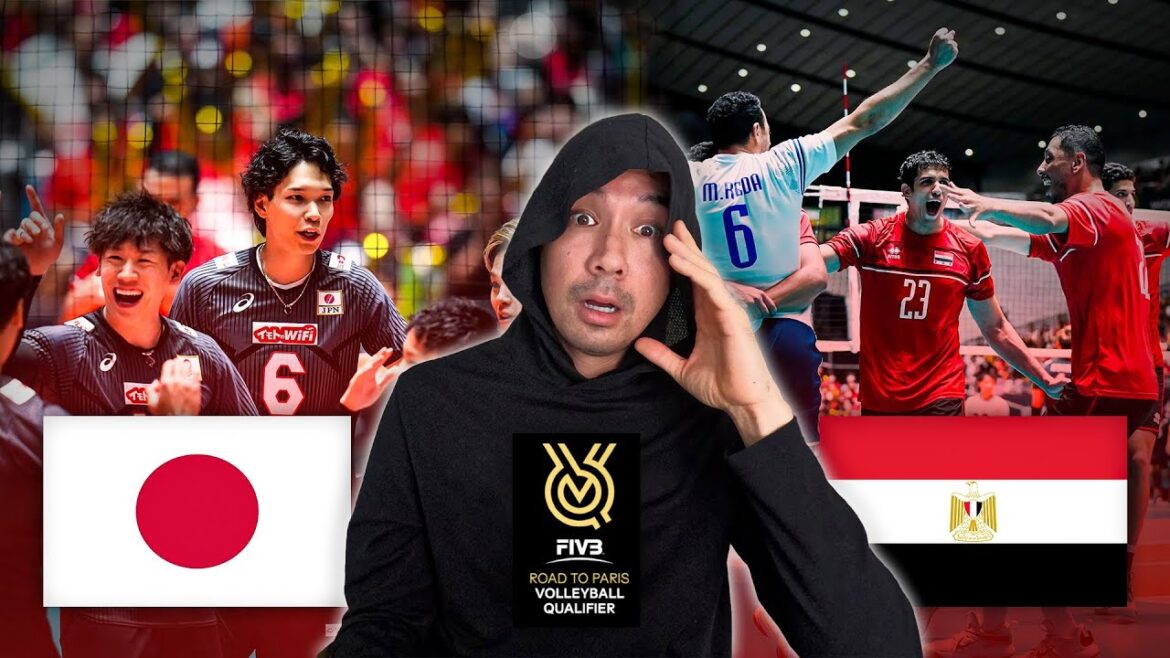 Reacting to Japan vs. Egypt Volleyball 2023 Men's FIVB Olympic Qualifier