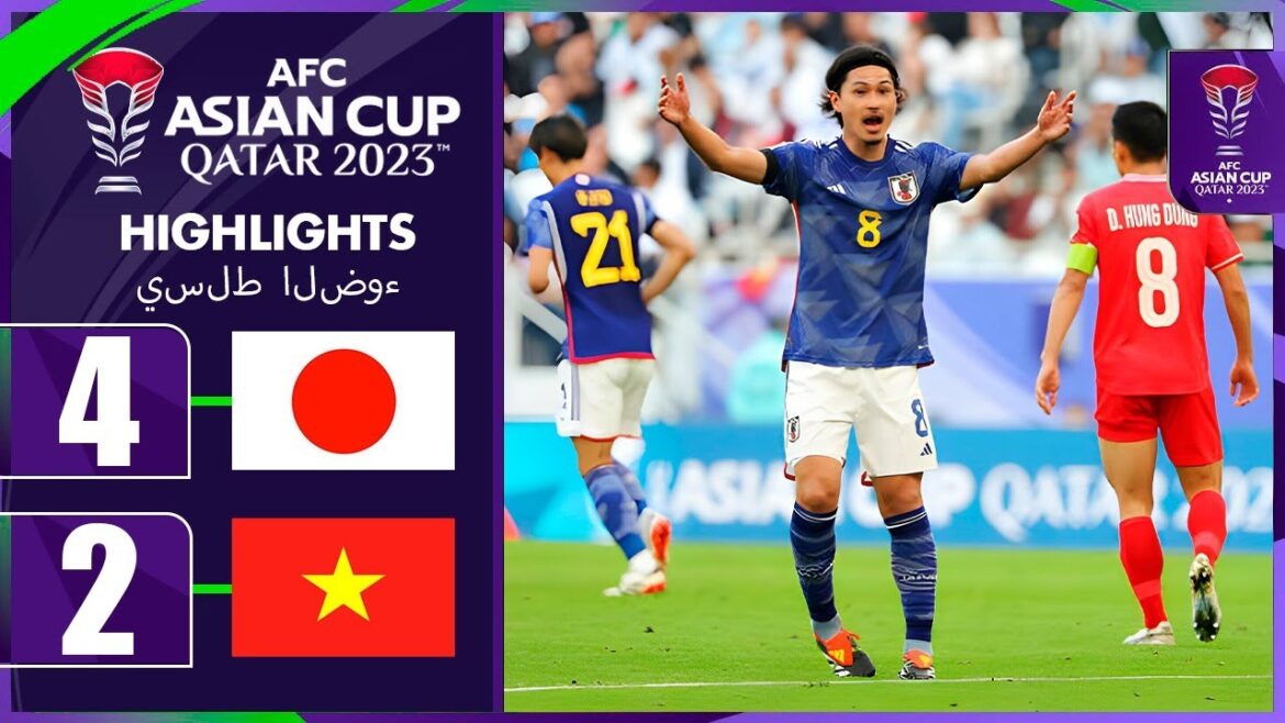 Takumi Minamino Double Goal | Japan vs Vietnam 4-2 Extended Highlights | AFC Asian Cup 2023
