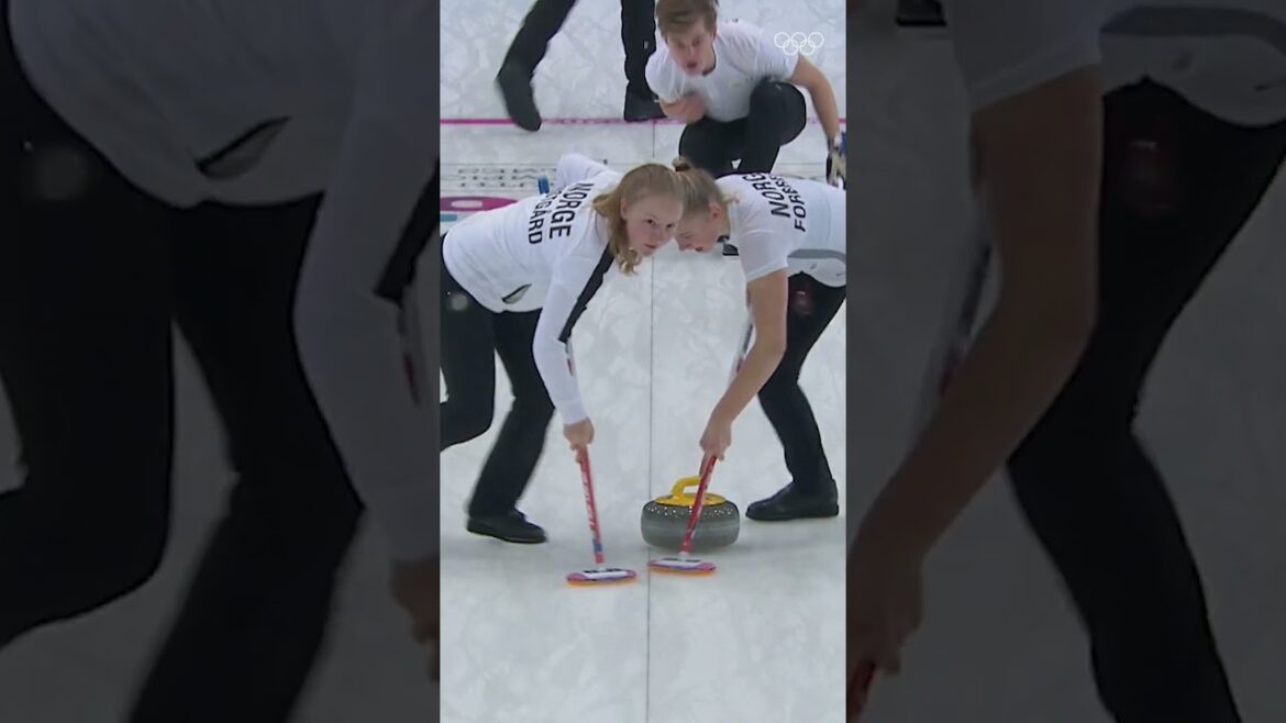 When your curling game is too strong... 🔥 🇳🇴 #Gangwon2024