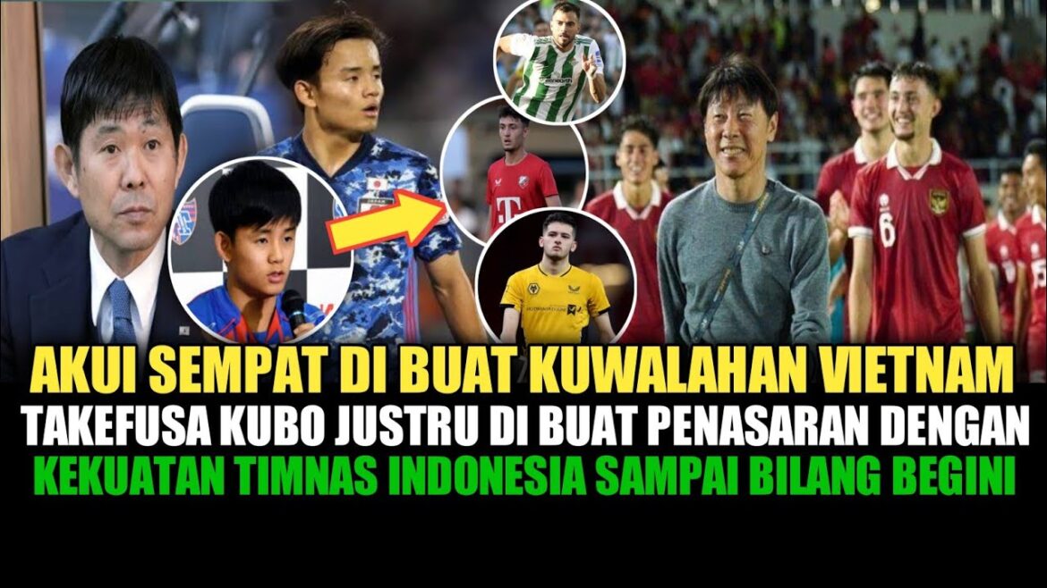 🔴Making a scene Takefusa Kubo gave a striking comment to the Indonesian national team. That's what he said