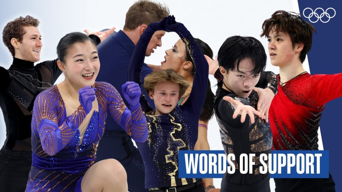 Words of encouragement from figure skaters to Youth Olympians at Gangwon 2024! ⛸️