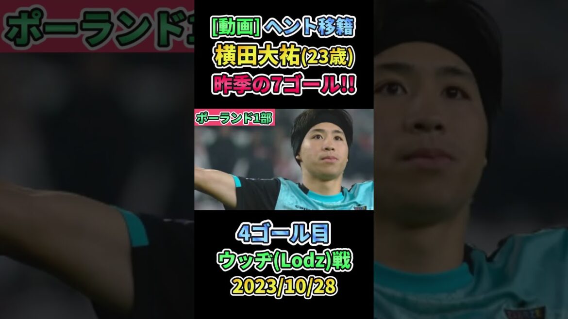 [動画] Transfer to Gento!! Let's look at MF Daisuke Yokota's 7 goals last season!! #Japan National Soccer Team #shorts