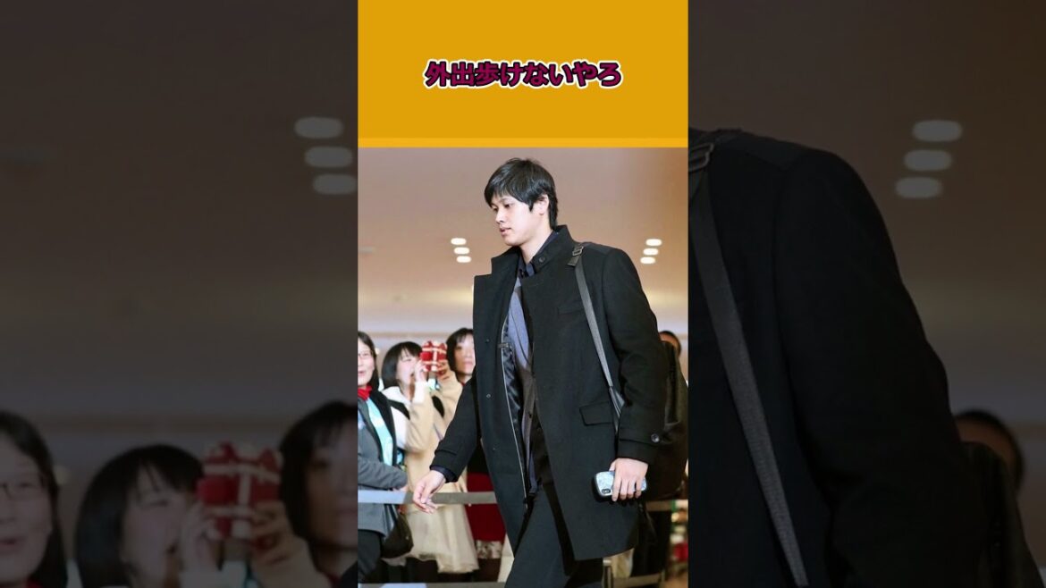 Shohei Otani returns to Japan temporarily, cool lol #nanj #professional baseball #shohei otani #major league #nang #2ch #mlb