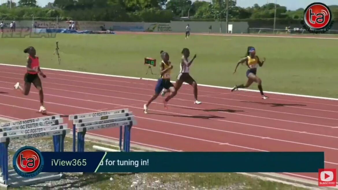 Alexia Beckford wins 60m heat at Central Hurdles and Relays