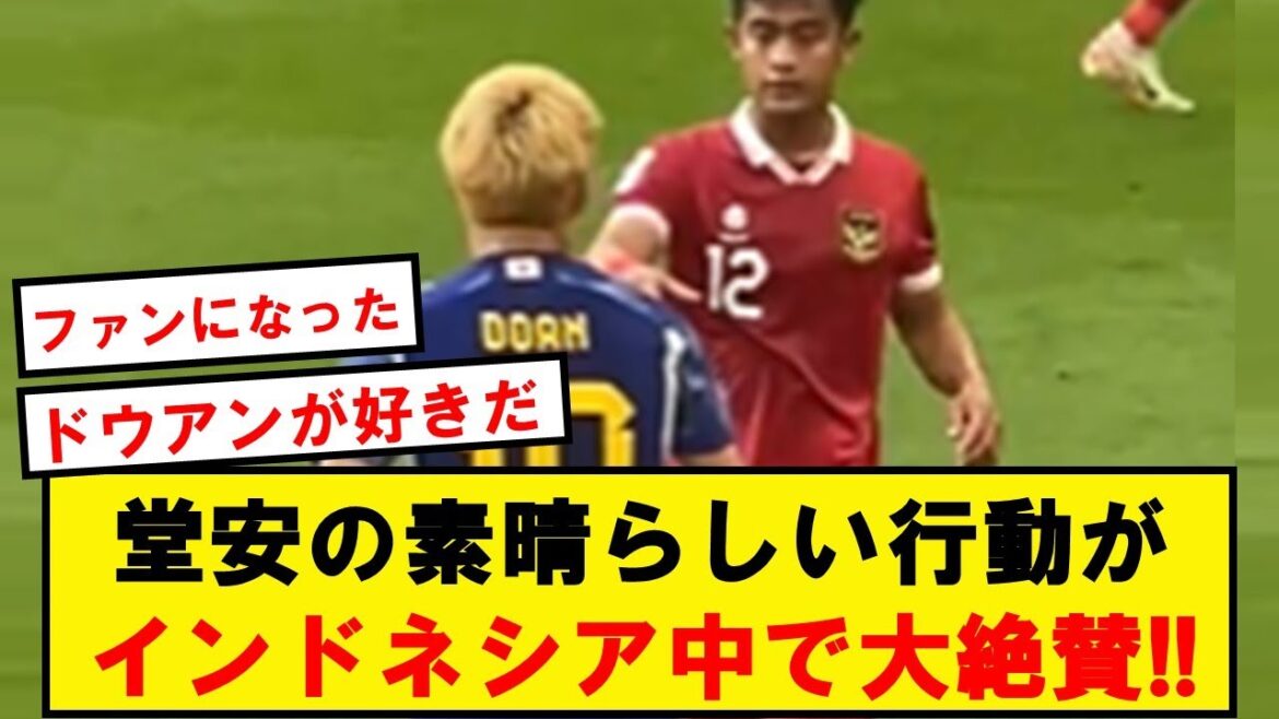 [Rave praise]Doan's wonderful actions create a huge buzz in Indonesia!!