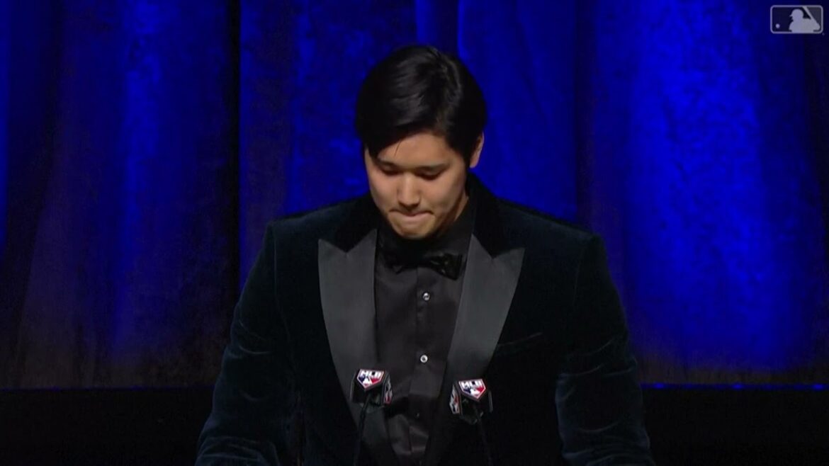 Shohei Ohtani's English speech at BBWAA dinner as he accepts AL MVP award｜MLB｜Angels｜Dodgers｜Baseball｜Shohei Ohtani