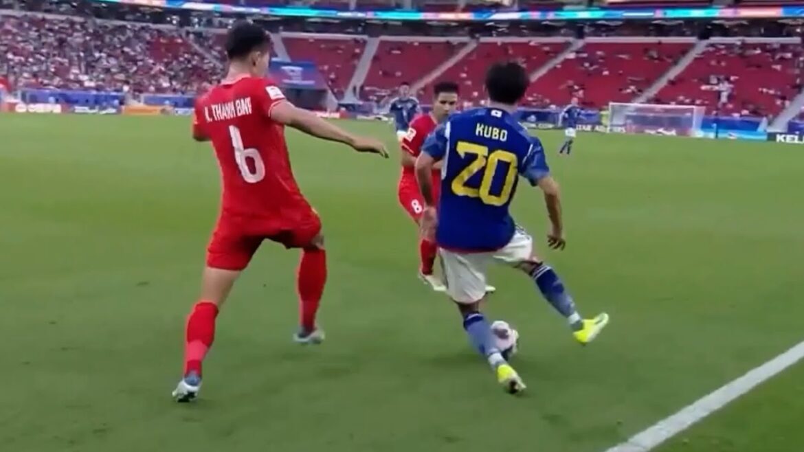 This is what would happen if Takefusa Kubo came on as a substitute against Vietnam.