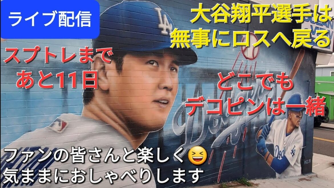[Live Broadcast]Shohei Otani returns safely to Los Angeles ✈️ Dekopin is with him everywhere ❗ Have fun with the fans 😆 Chat freely ✨ Shinsuke Handyman is streaming live!