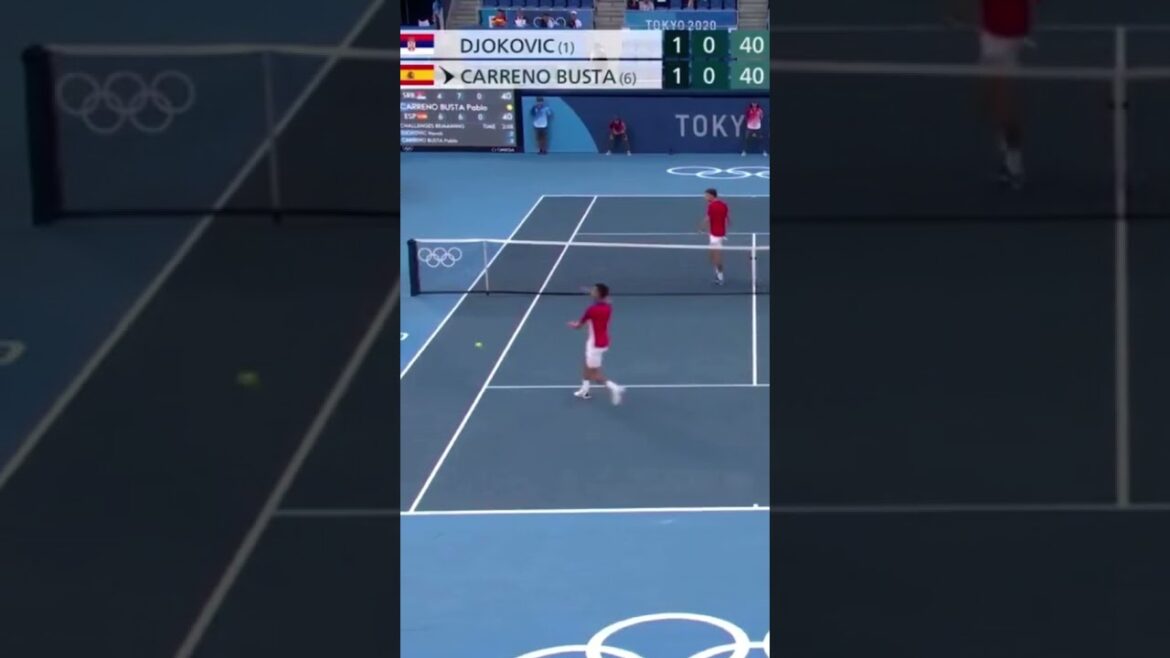 Djokovic smashes his racket Olympics Tokyo 2020 #shorts