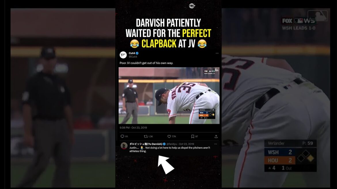 Yu Darvish waiting nearly a Year-and-a-Half to Perfectly Clapback at Justin Verlander.  #mlb