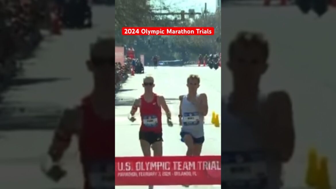 EPIC SPRINT Finish at Men's Olympic Marathon Trials #running