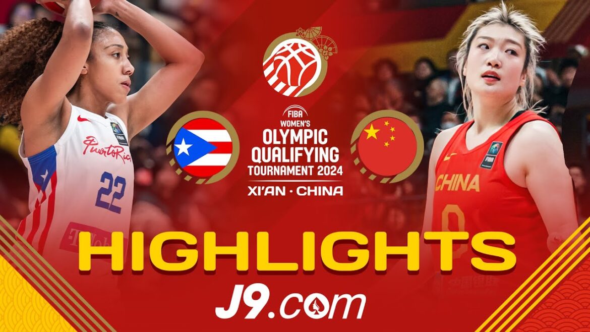 Party time for Olympic-bound China against Puerto Rico | J9 Highlights | FIBA Women's OQT 2024