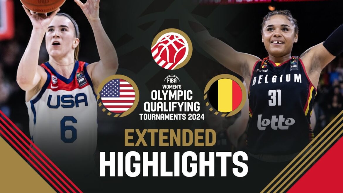 USA 🇺🇸 v Belgium 🇧🇪 | Extended Highlights | FIBA Women's OQT 2024