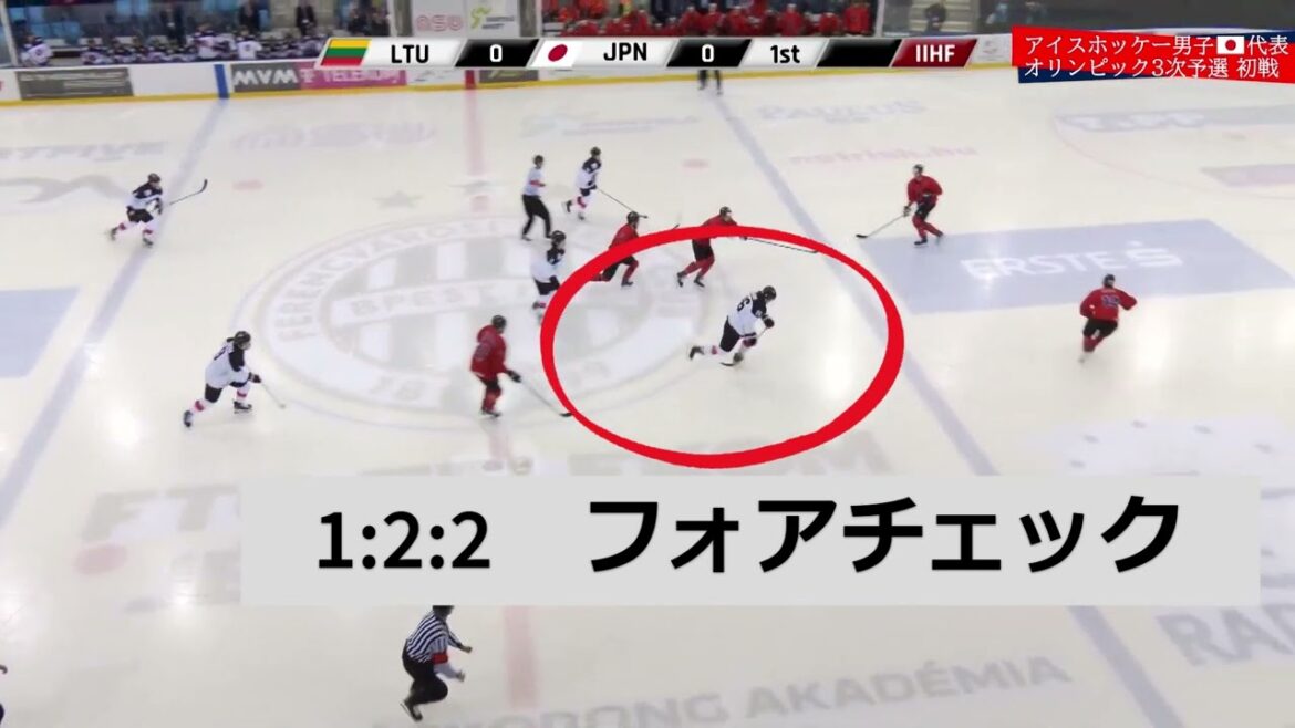 Conceded a goal in the first 14 seconds - Ice Hockey Men's Olympic 3rd Round Qualifying[First match]🇯🇵 Japan vs. Lithuania 🇱🇹