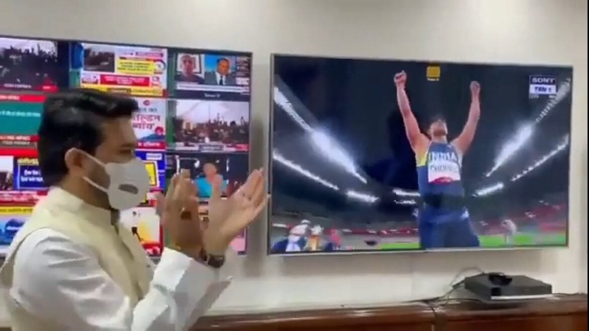 Neeraj Chopra Gold Winning Moment Viral Video Today Tokyo Olympics Whatsapp Status • #Shorts