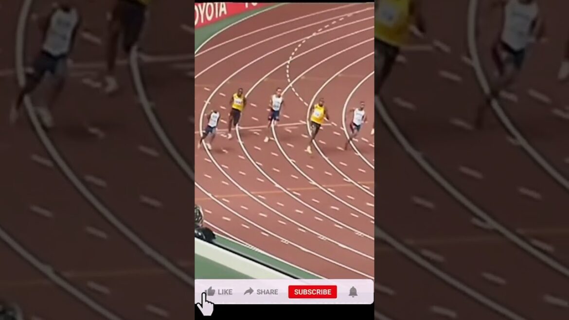 When Tyson Gay beat Usain Bolt in the 200m.