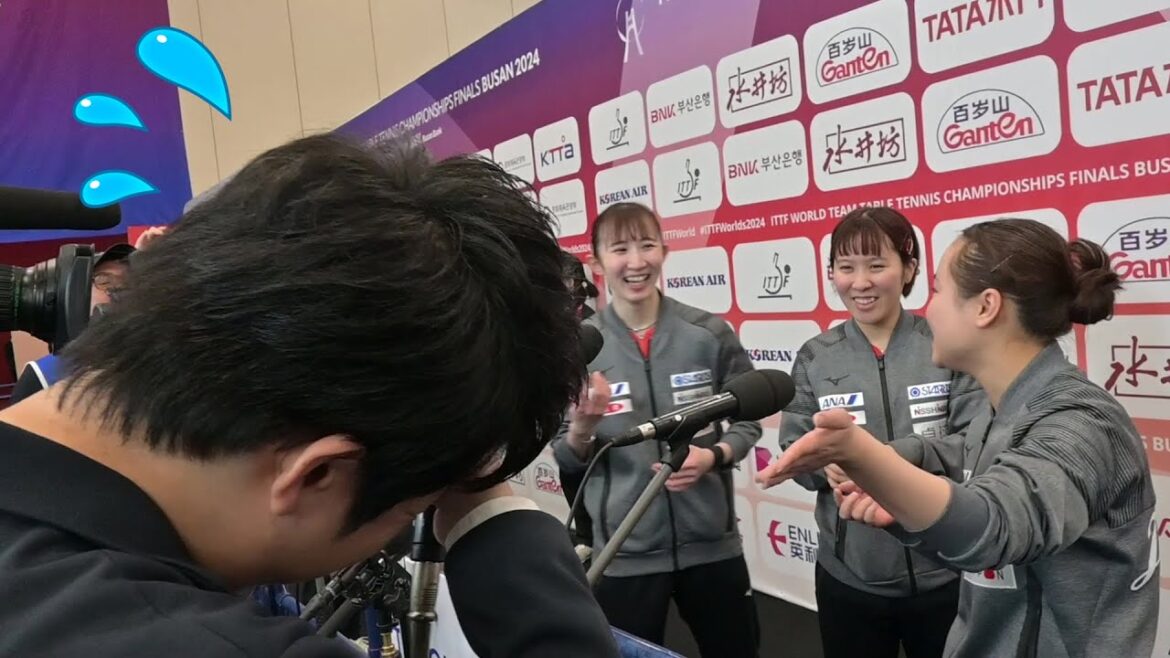 [Interview]Legend Jun Mizutani cringes at his former partner Mima Ito (sweat) | World Table Tennis 2024 Team Tournament