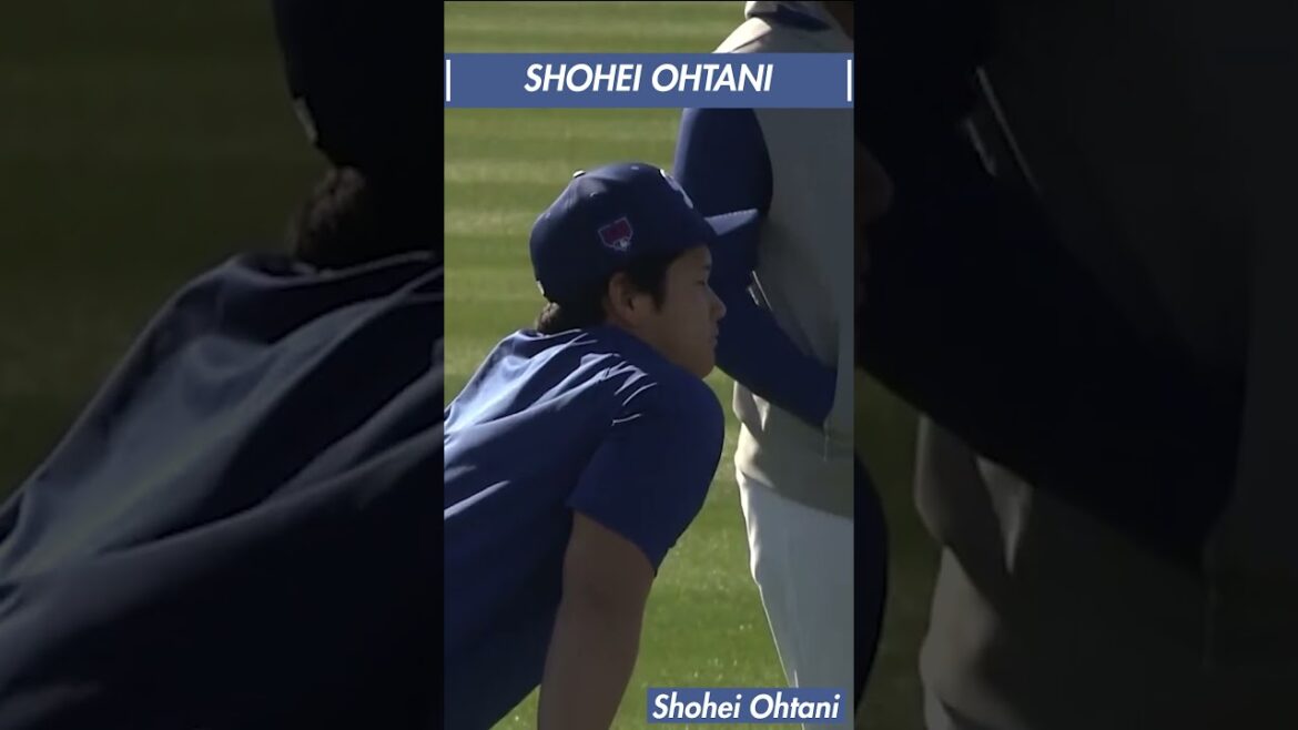 [SHO-TIME]12 Shohei Otani The laugh he showed during camp and the words “yes sir” #shorts #Shohei Otani #Dodgers #sho-time