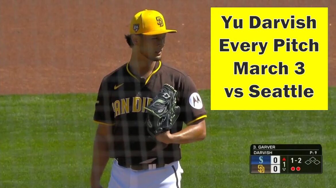 Yu Darvish - Every pitch March 3 Spring Training game against Seattle