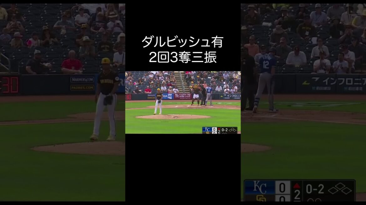 [Yu Darvish]Open game, 2 no runs, 3 strikeouts #Yu Darvish #shorts