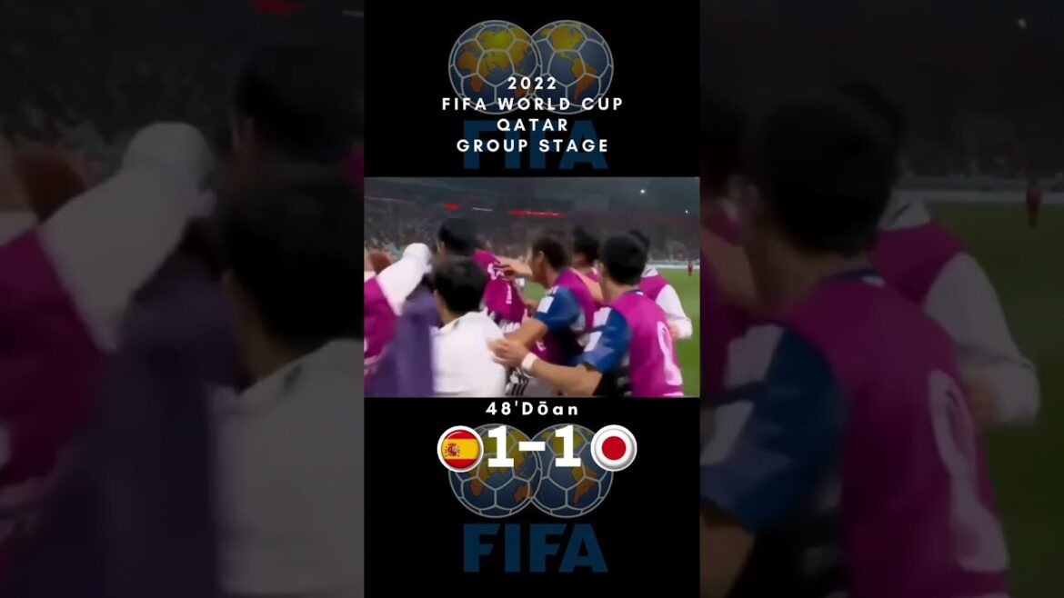 【Japan vs Spain】2022 FIFA World Cup 48'Dōan #shorts