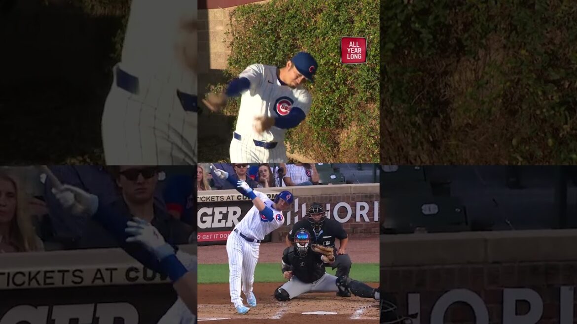 Seiya Suzuki imitates Ian Happ's stance 😂