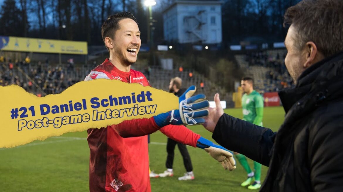 [Sint-Truiden]GK Schmidt Daniel Post-match interview ( Round 27 against Union Saint-Giroise)