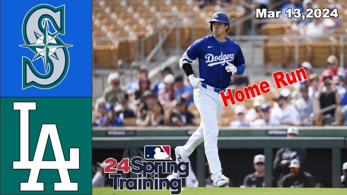 Seattle Mariners Vs Los Angeles Dodgers Mar 13, 2024 GAME HIGHLIGHTS | MLB Spring Training 24