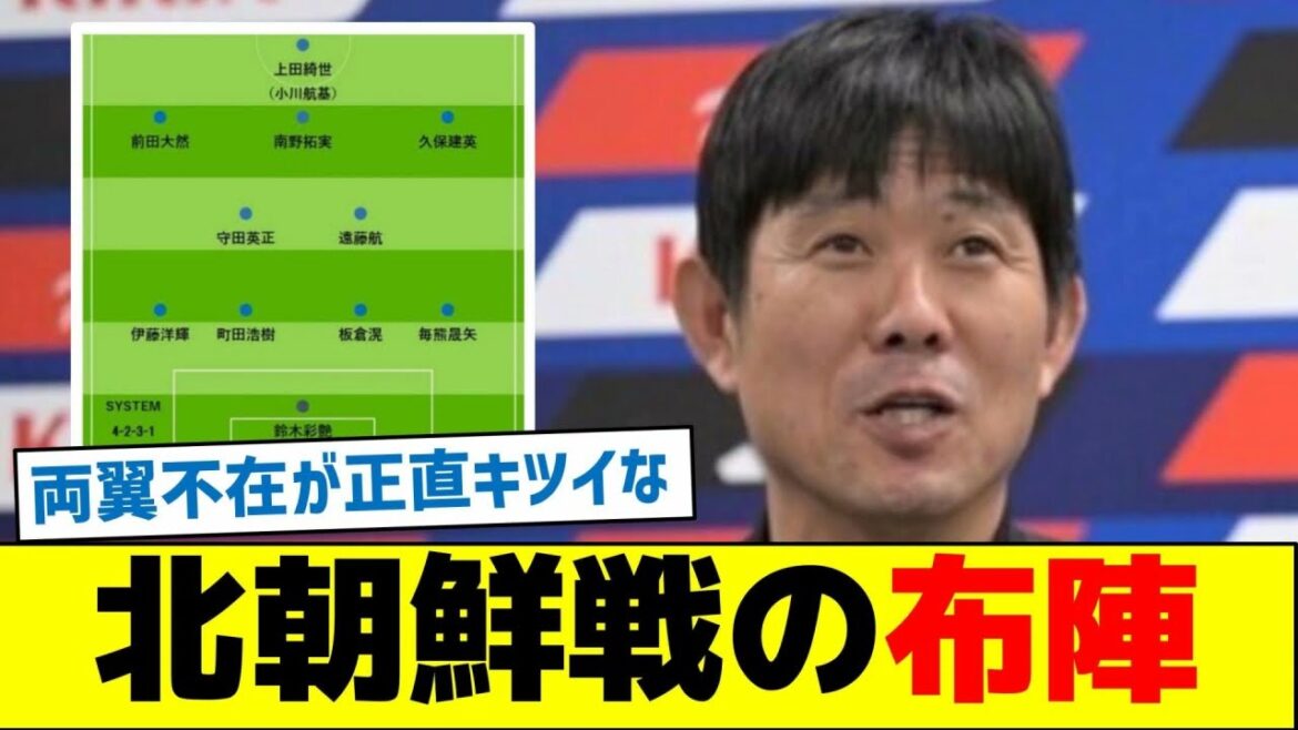 [A battle that cannot be lost]Formation for the battle against North Korea