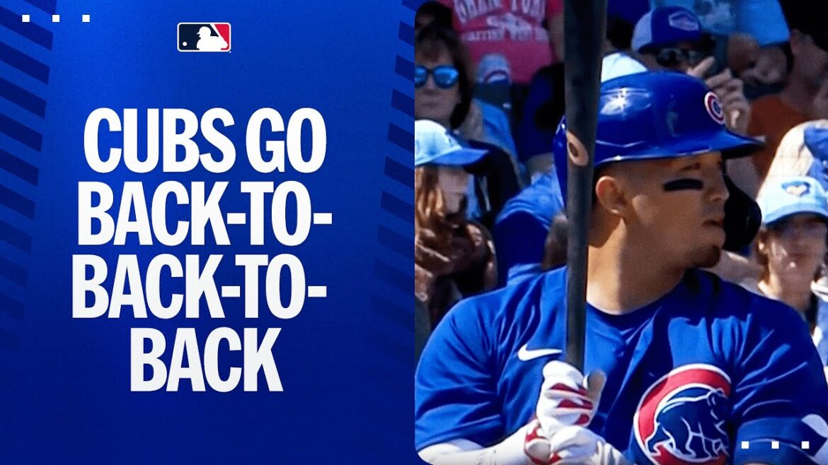 The Cubs SMASH three in a row!