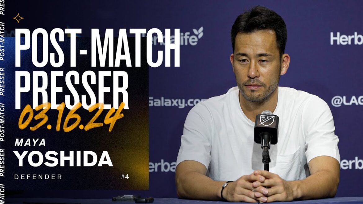 Maya Yoshida, Post-Match Presser | 3.16.24 Maya Yoshida, Post-Match Presser | 3.16.24
