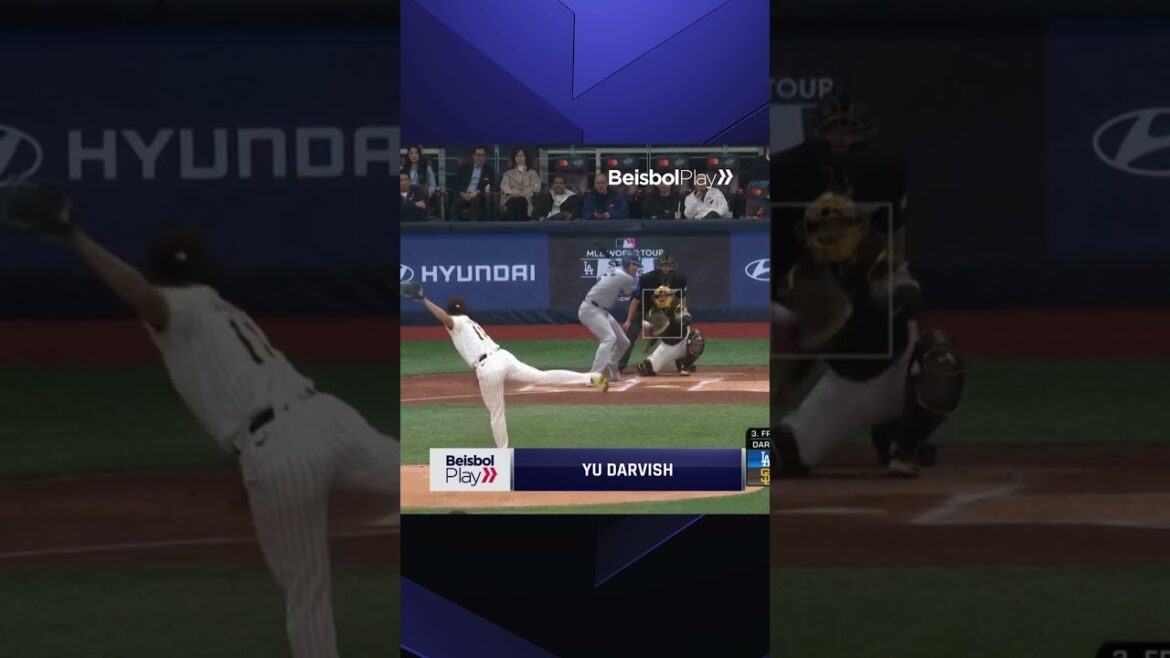 Yu Darvish brought the first strikeout 🔥💥 Video: MLB #mlb #bigligas #padres #sandiego #beisbol