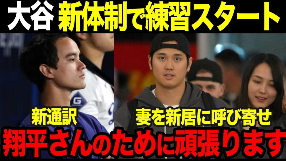 [Shohei Otani]Dodgers practice begins after returning to Korea. The story begins with a new interpreter and his wife (Mamiko Tanaka) invited to their new home![Overseas reaction]