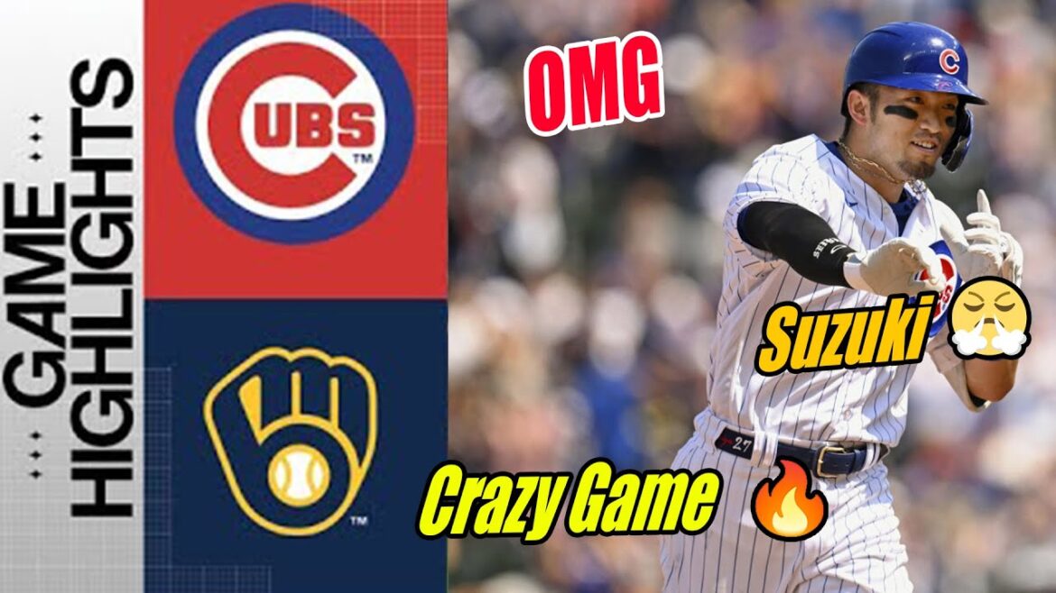 Chicago Cubs vs Milwaukee Brewers Runs Seiya Suzuki [HomeRun] Highlights | Cubs Crazy Game