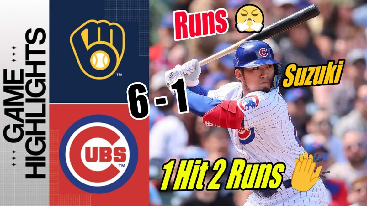 Cubs vs Brewer Seiya Suzuki - Walk - Off [Grand Slam Highlights] | Launch Party Game 🚀