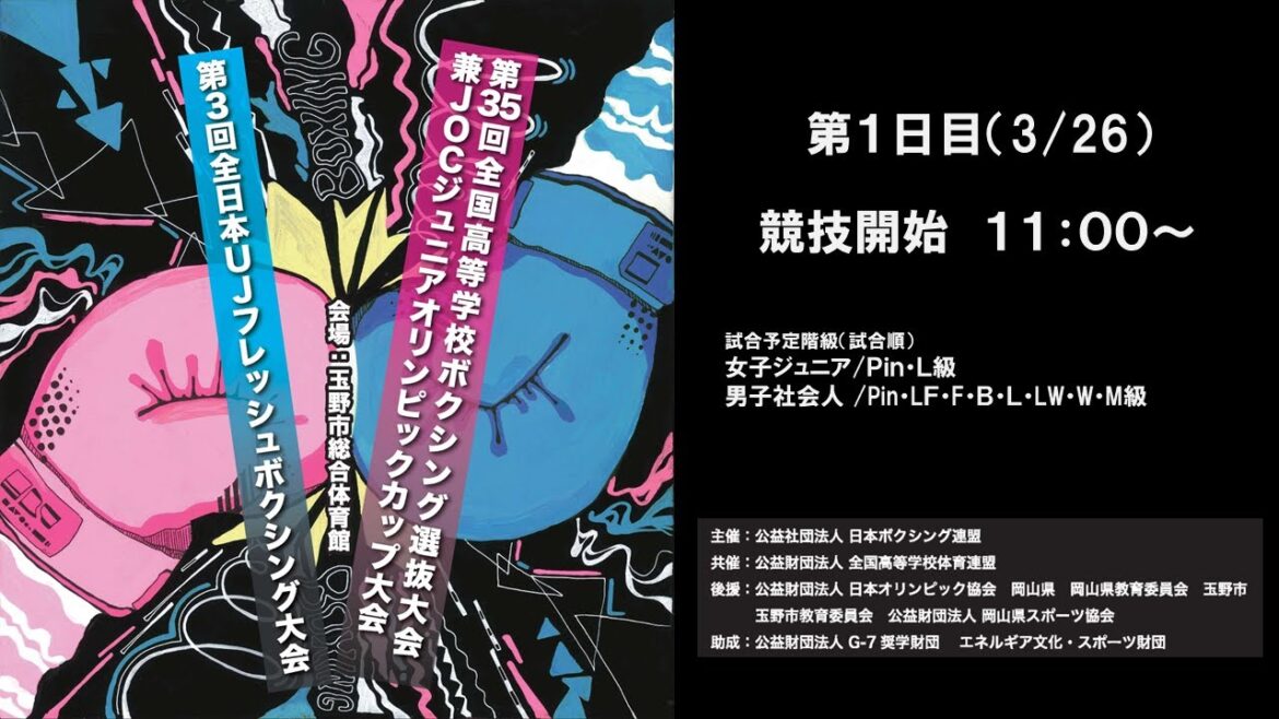 [1st/4th day]35th National High School Selection Tournament and JOC Junior Olympic Cup Tournament