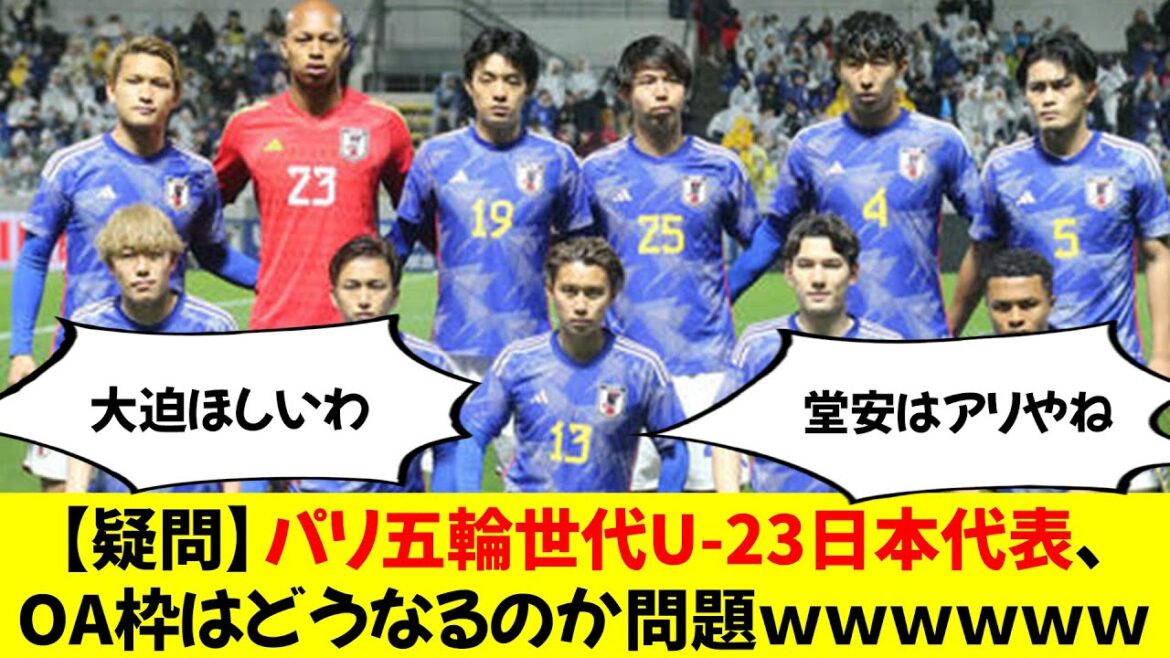 [Question]What will happen to the OA slot for the U-23 Japanese national team at the Paris Olympics?