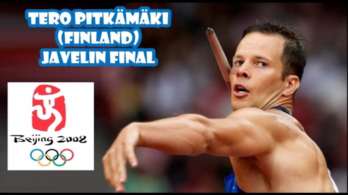 Tero Pitkämäki (Finland) javelin final 2008 Olympics Beijing.